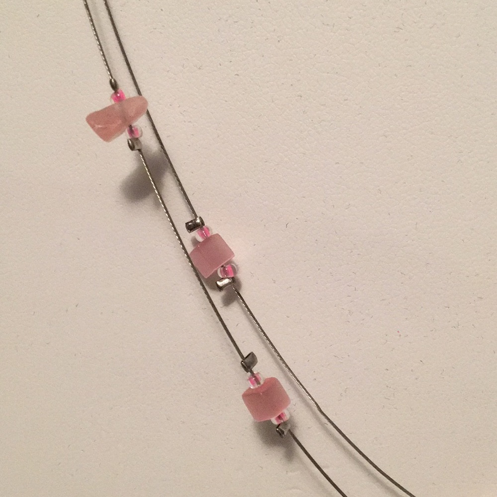 5 for $10 🌟 Layered Adjustable Pink Necklace - Picture 5 of 5